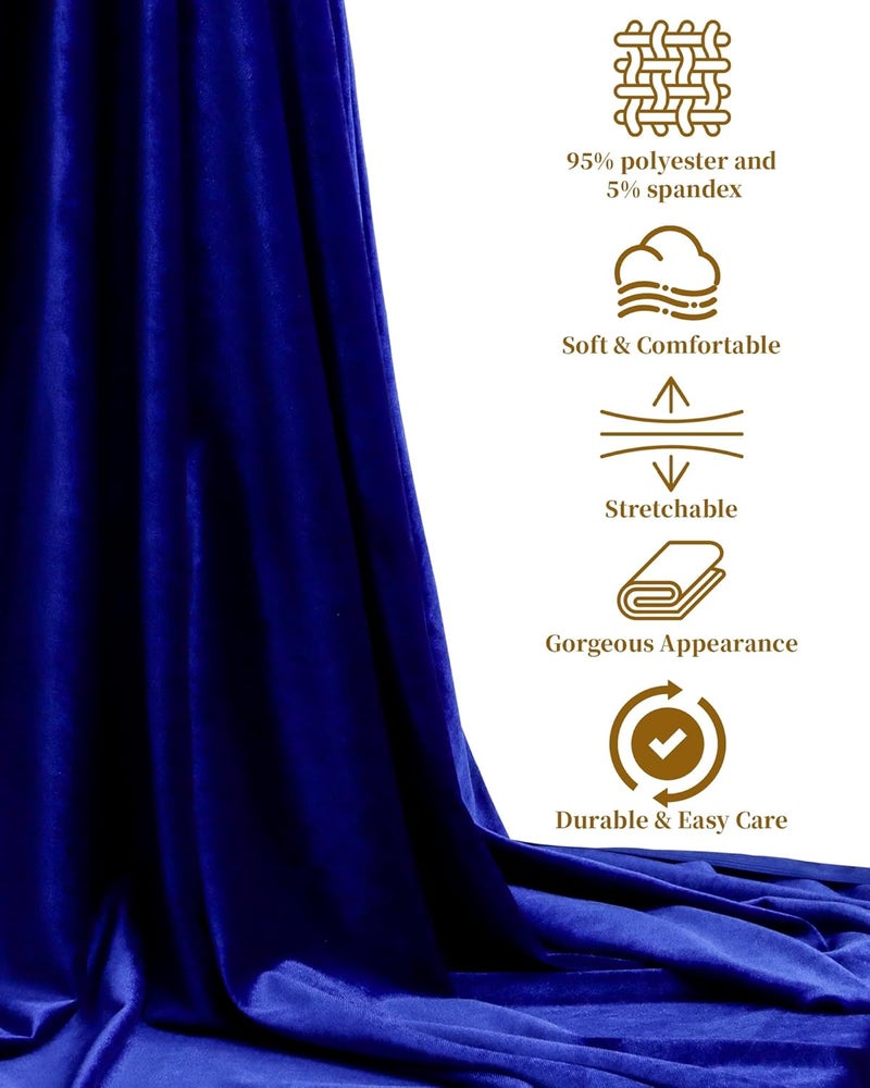 HOTGODEN Stretch Velvet Fabric by The Yard: Wine 63" Wide 2 Yards 95% Polyester 5% Spandex Velvet Fabric for DIY Sewing, Upholstery, Apparel, Costume, Craft - Image 4